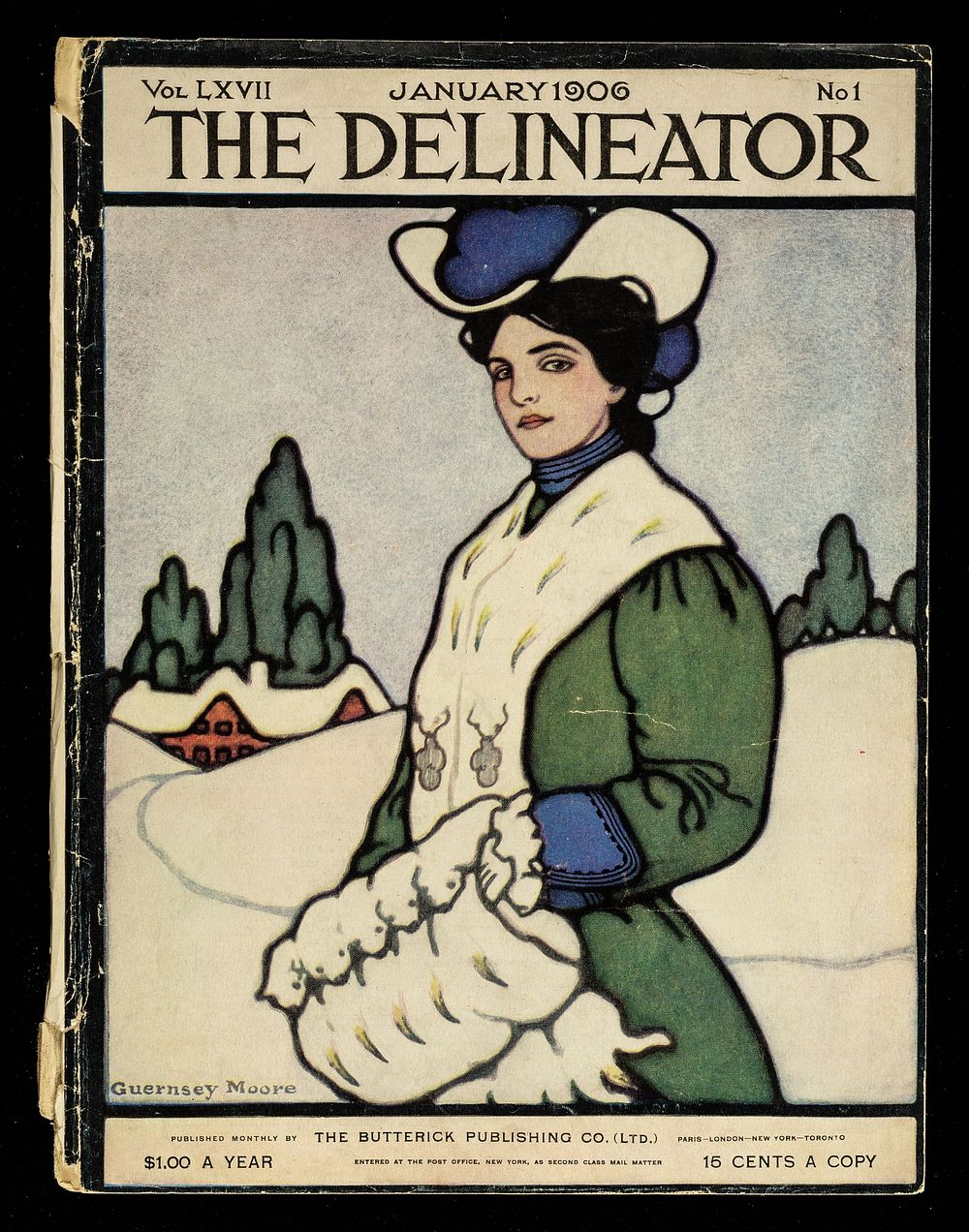 The delineator. Vol.LXVII, no.1, January 1906 : [cover only] / The Butterick Publishing Co. (Ltd.).