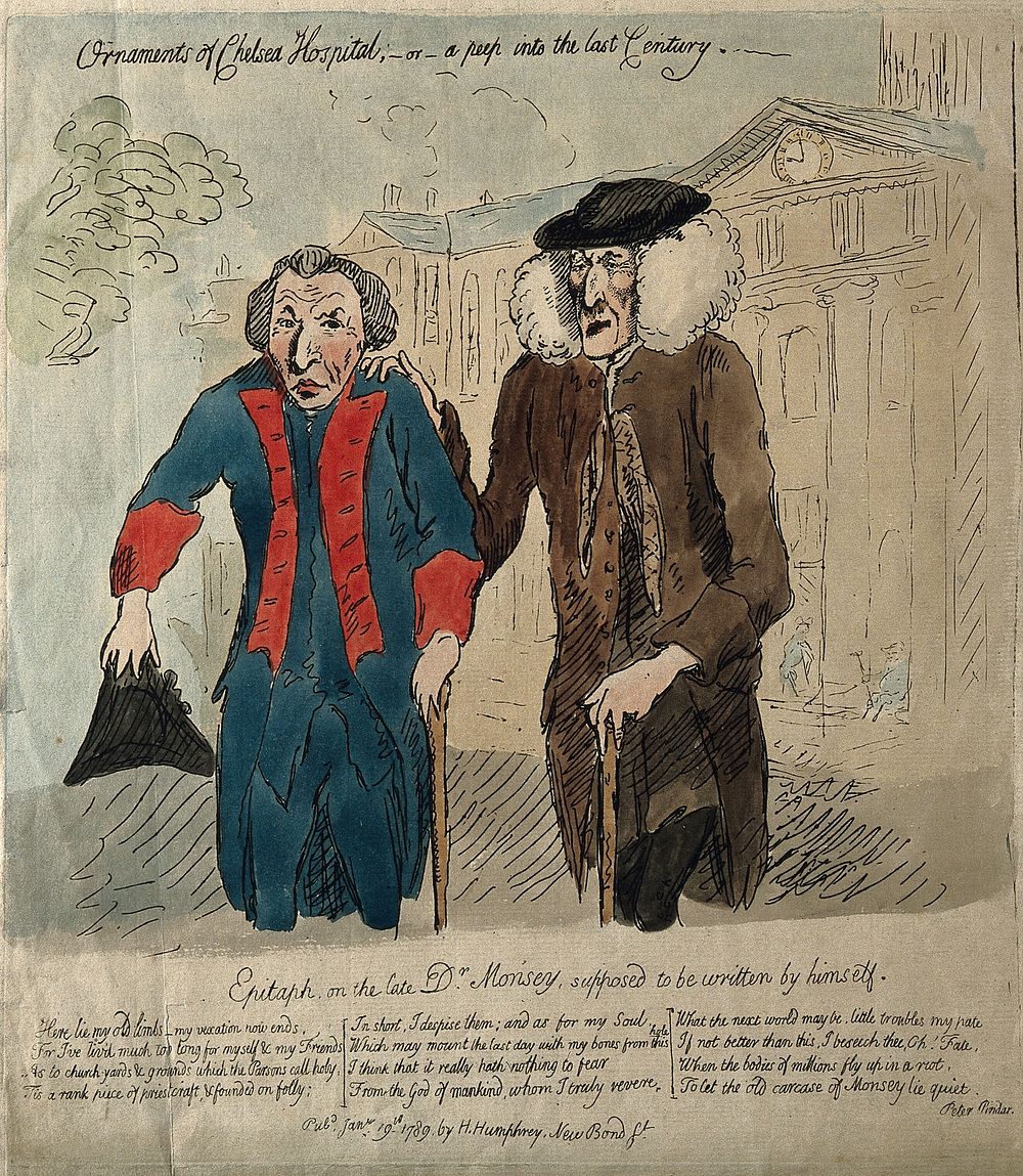 Messenger Monsey. Coloured etching by J. Gillray, 1789.