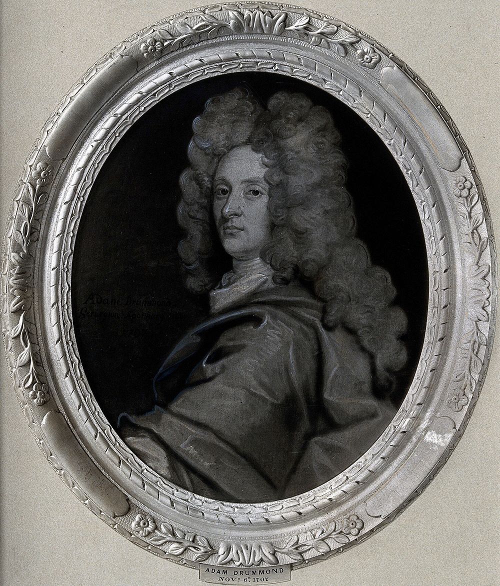 Adam Drummond. Photograph after a painting by J.B. de Medina, 1707.