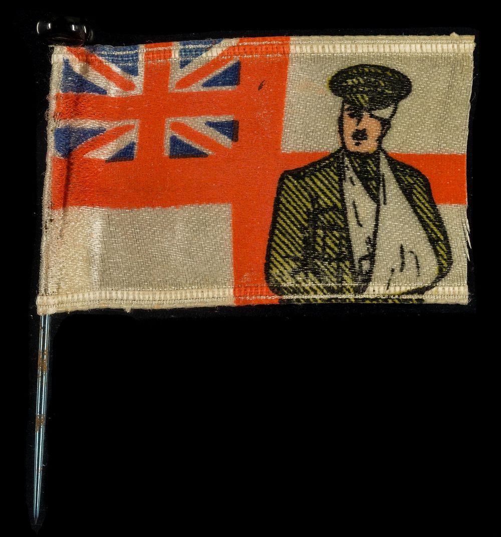 [Charity fund raising flag lapel pin badge].