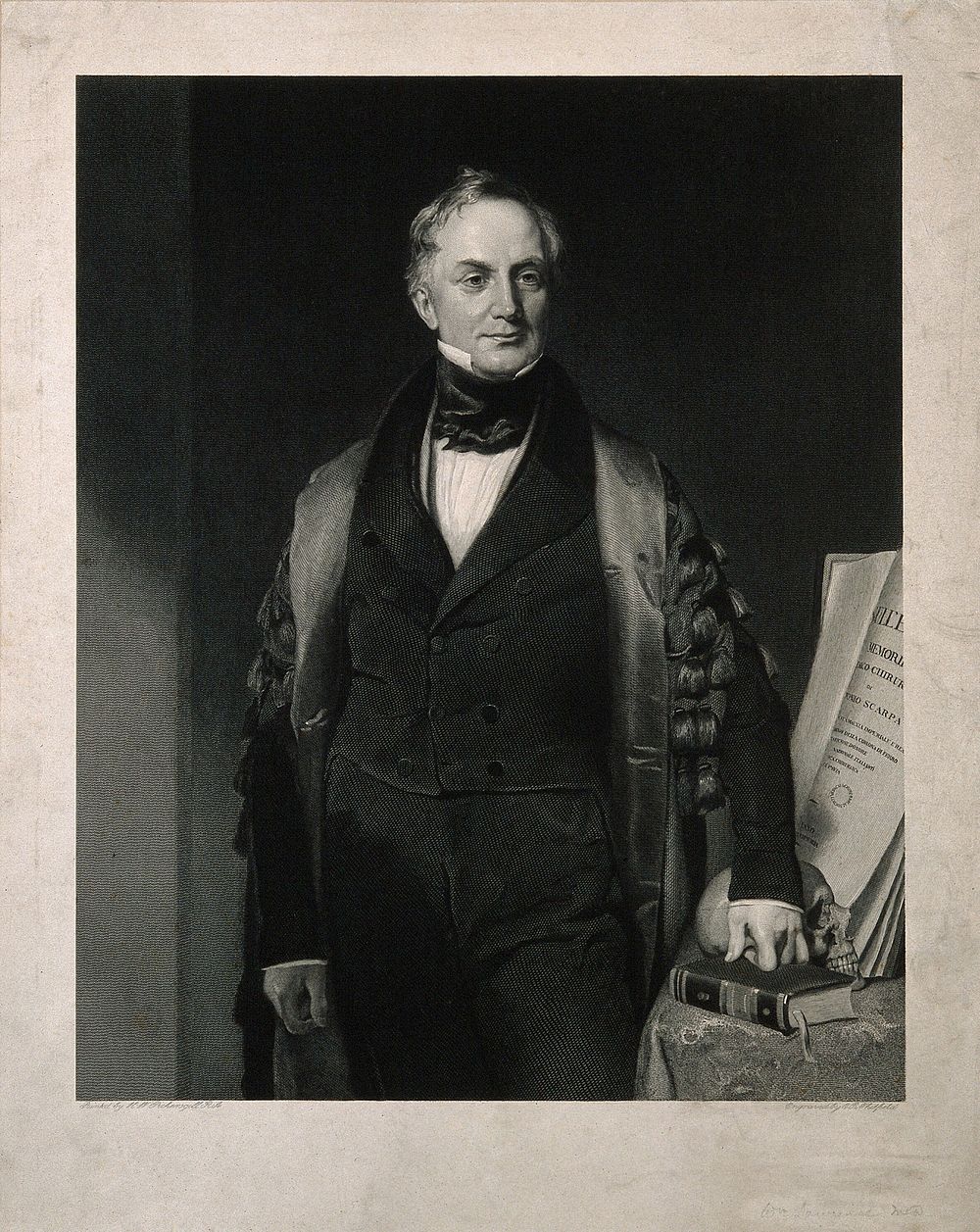 Sir William Lawrence. Line engraving by E. R. Whitfield, 1842, after H. W. Pickersgill, 1841.