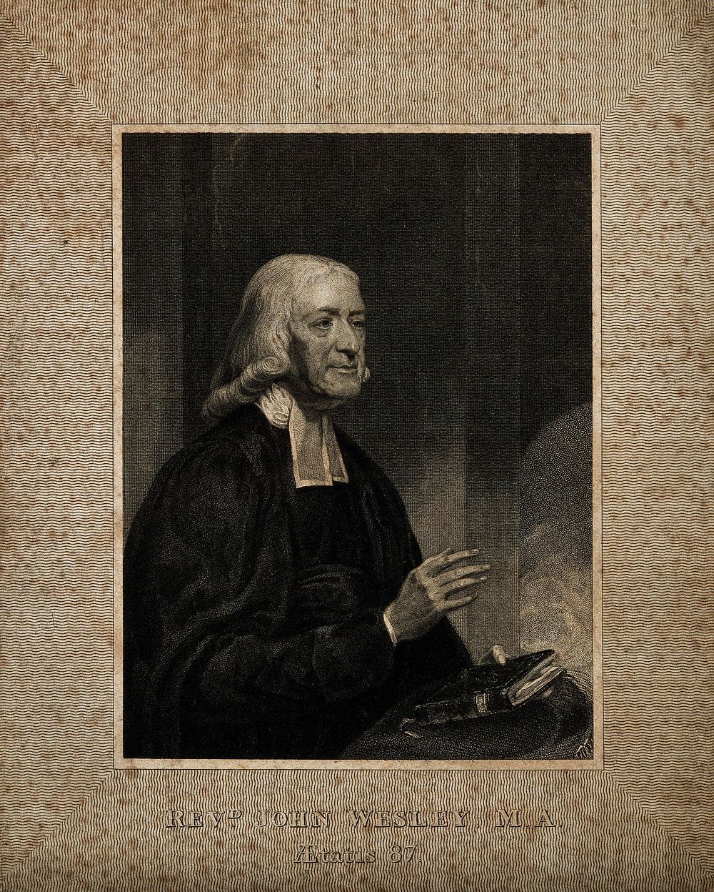 John Wesley. Stipple engraving by W. T. Fry after J. Renton.
