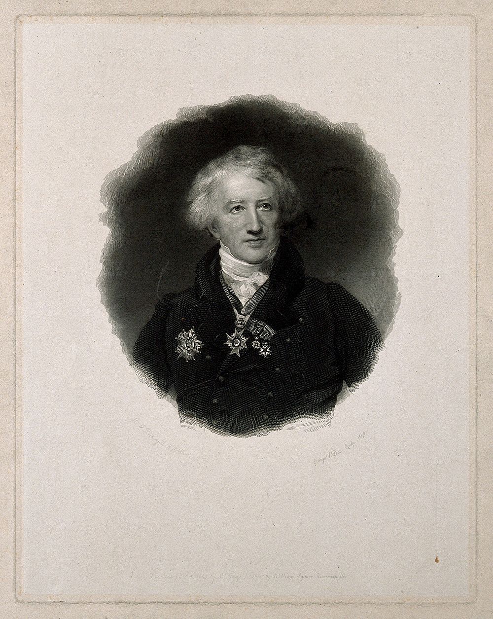 Georges-Léopold-Chrétien-Frédéric-Dagobert, Baron Cuvier. Line engraving by G. T. Doo, 1840, after H. W. Pickersgill, 1831.