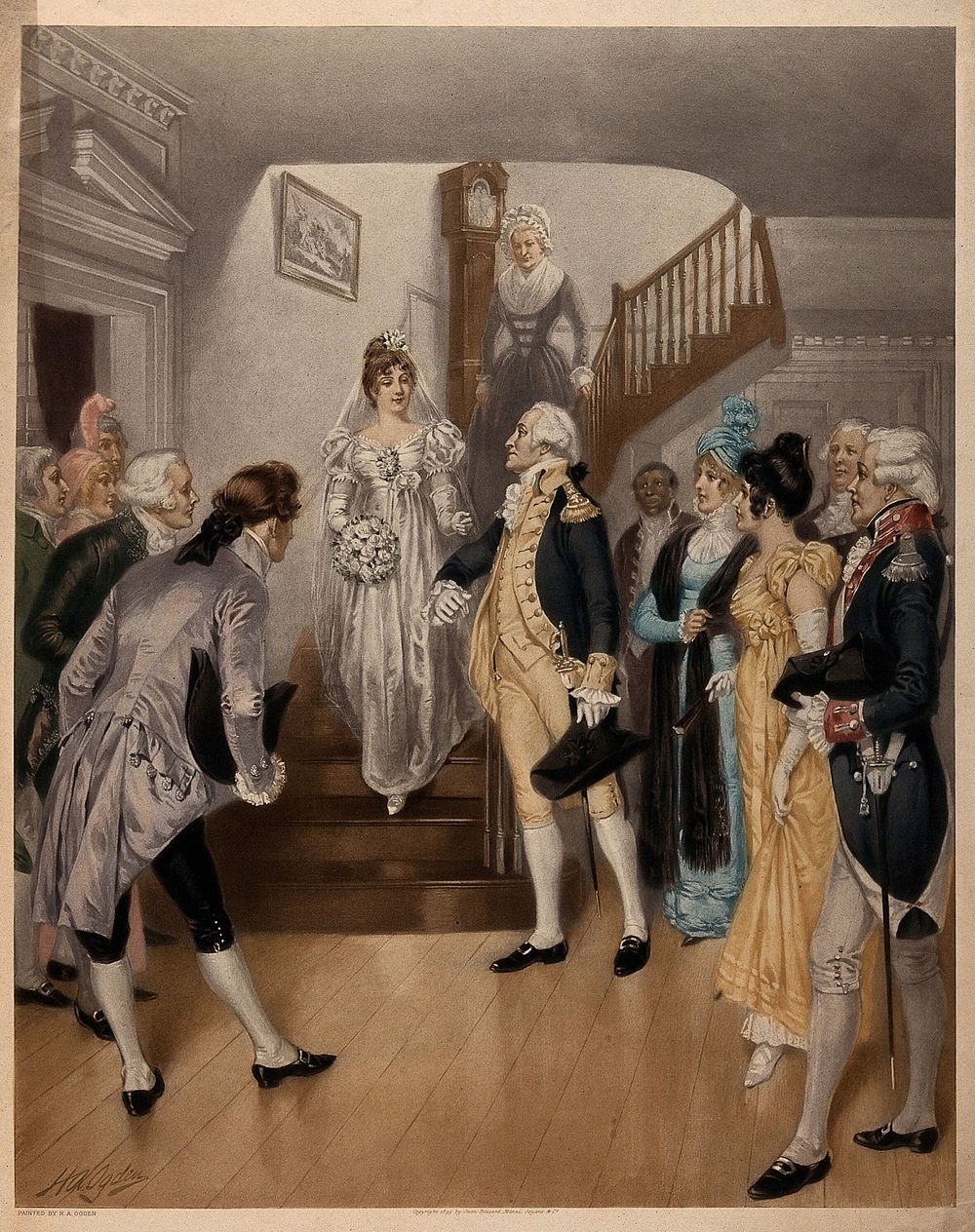 George Washington's last birthday: Washington is shown preparing to escort Nelly Custis at her wedding on February 22 1799…