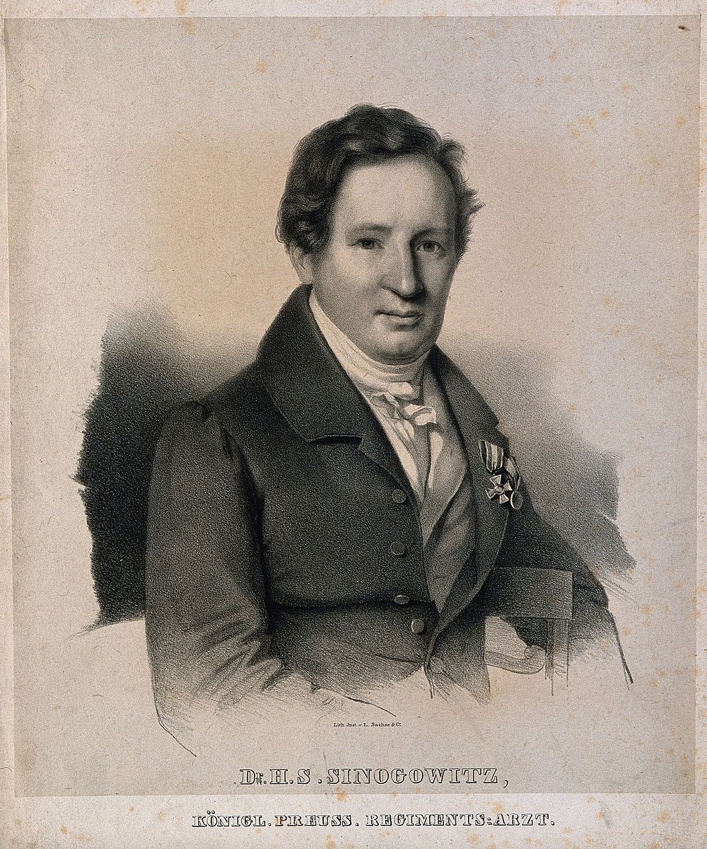 Heinrich Sigismund Sinogowitz. Lithograph.