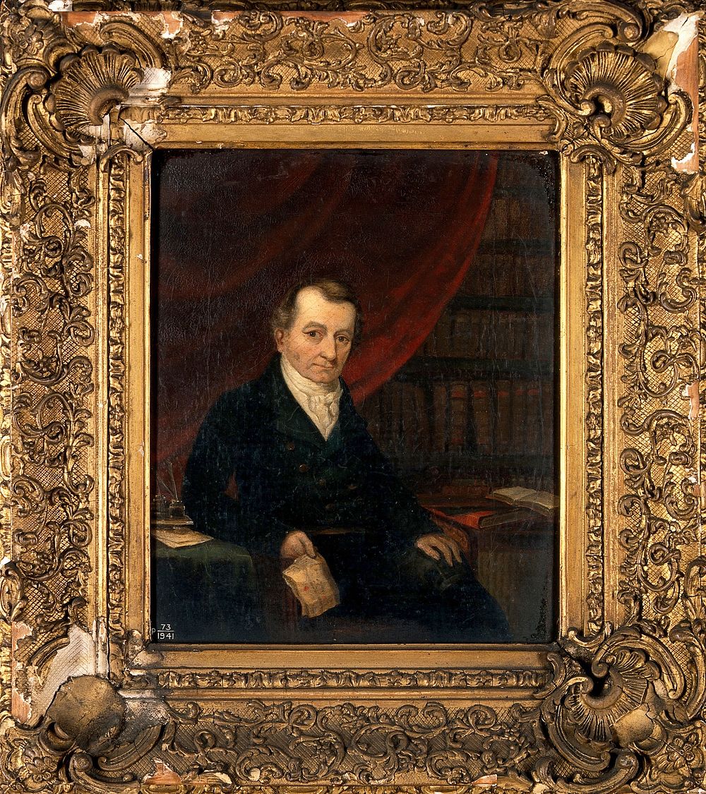 William John Griffinhoofe, surgeon-apothecary at Hampton, Middlesex. Oil painting.