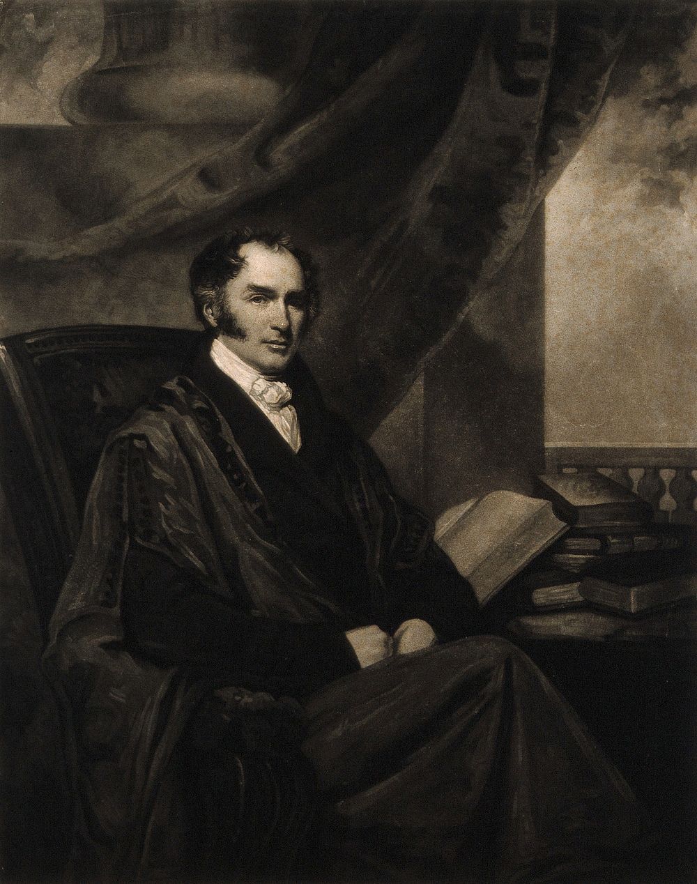 Joseph Thackeray. Mezzotint by W. J. Ward, 1832, after J. Jackson and B. E. Duppa.