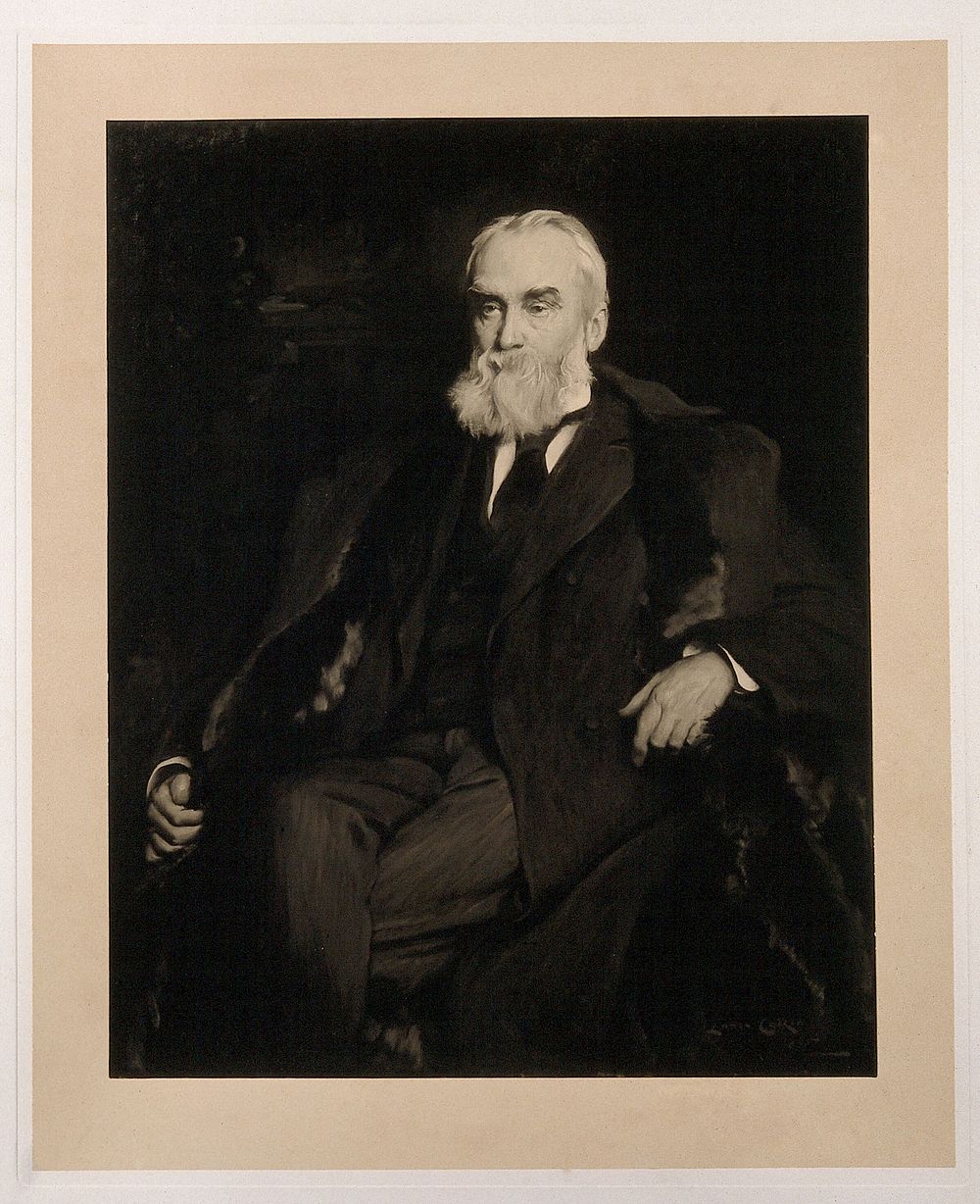 John Hughlings Jackson. Photogravure after L. Calkin, 1895.
