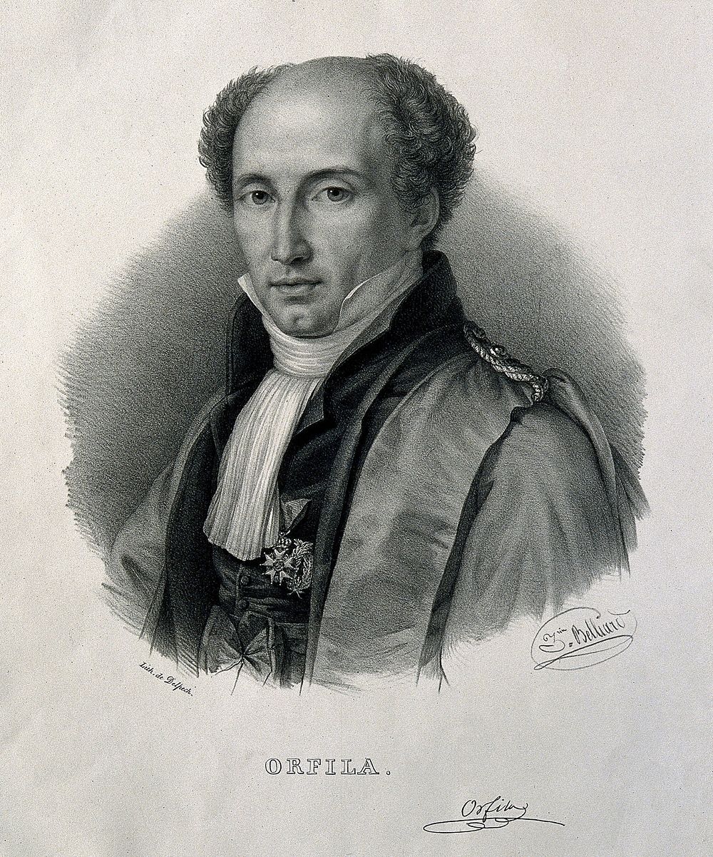 Pierre Matthieu Joseph Bonaventure Orfila. Lithograph by Z. Belliard.