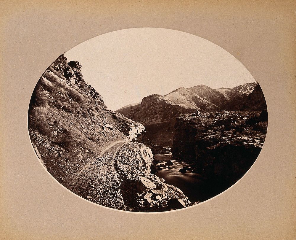The Devil's Gate, Weber Canyon, Utah. Photograph, ca. 1880.