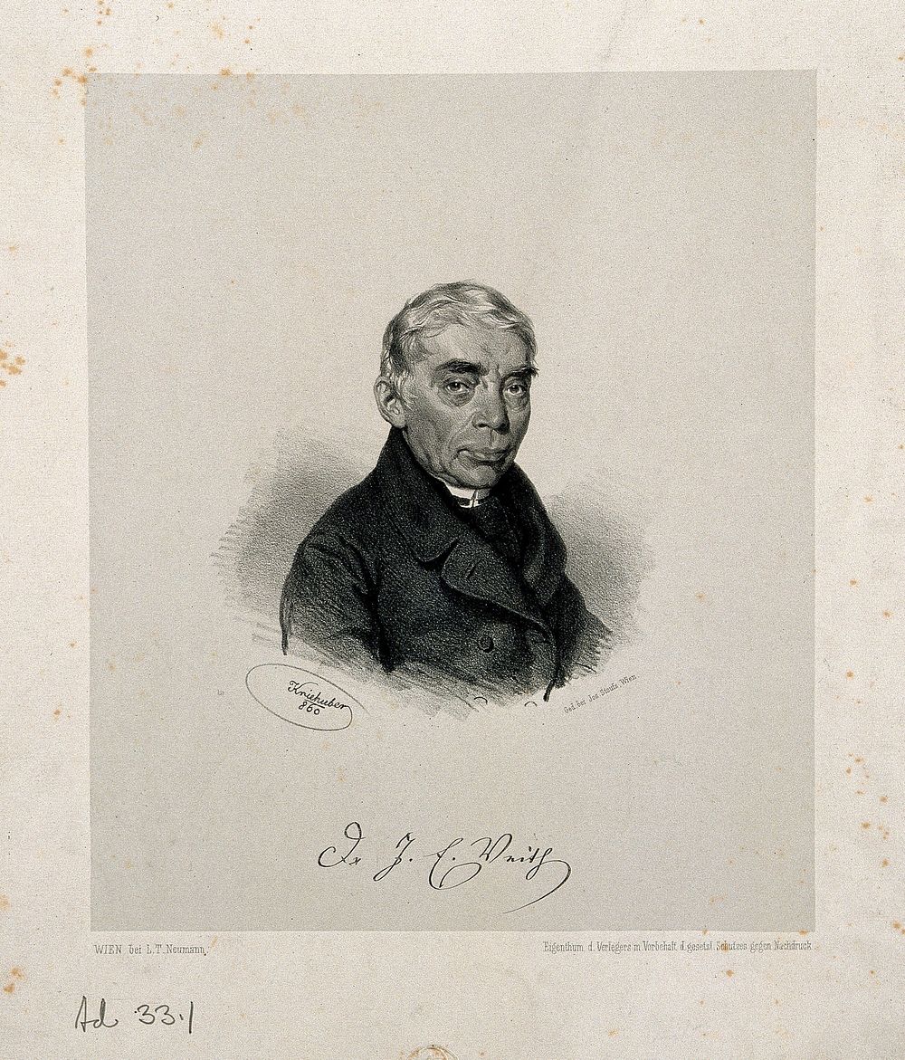 Johann Emanuel Veith. Lithograph by J. Kriehuber, 1860.