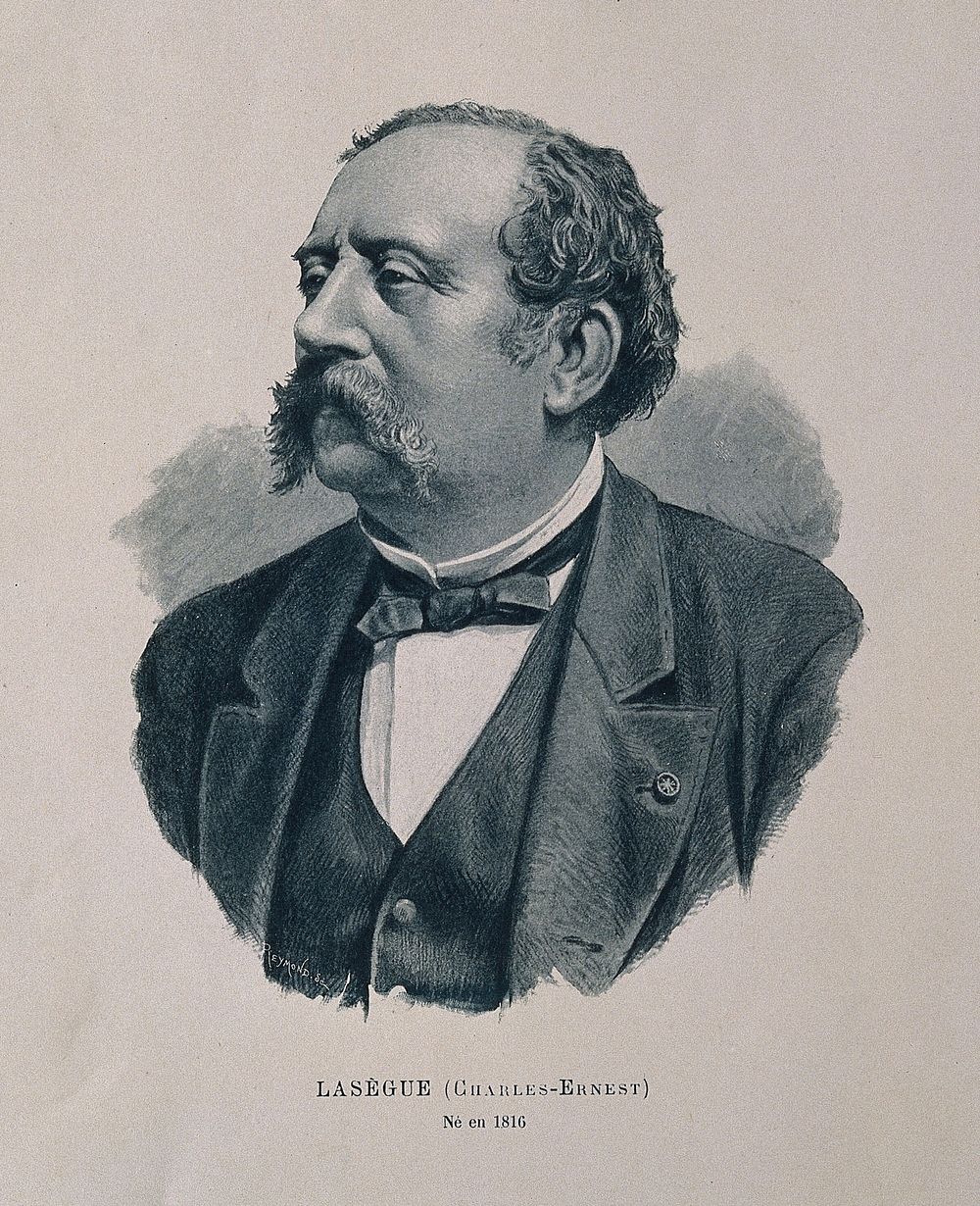 Ernest Charles Lasègue. Process print by Reymond, 1896.