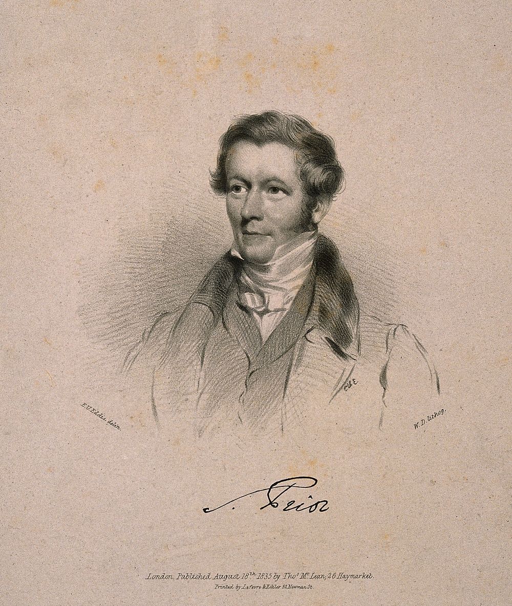 Sir James Prior. Lithograph by W. Drummond, 1835, after E. U. Eddis.