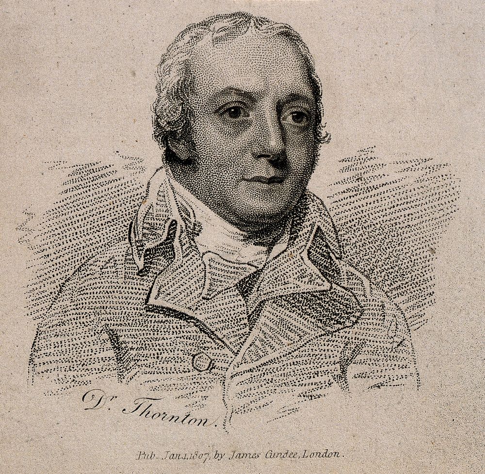 Robert John Thornton. Stipple engraving, 1807.