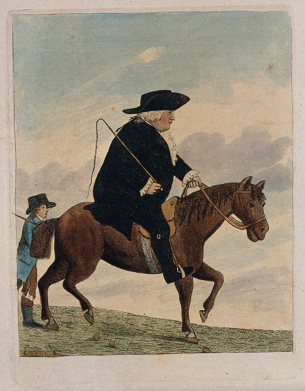 John Shiells. Coloured etching by J. Kay, 1791.
