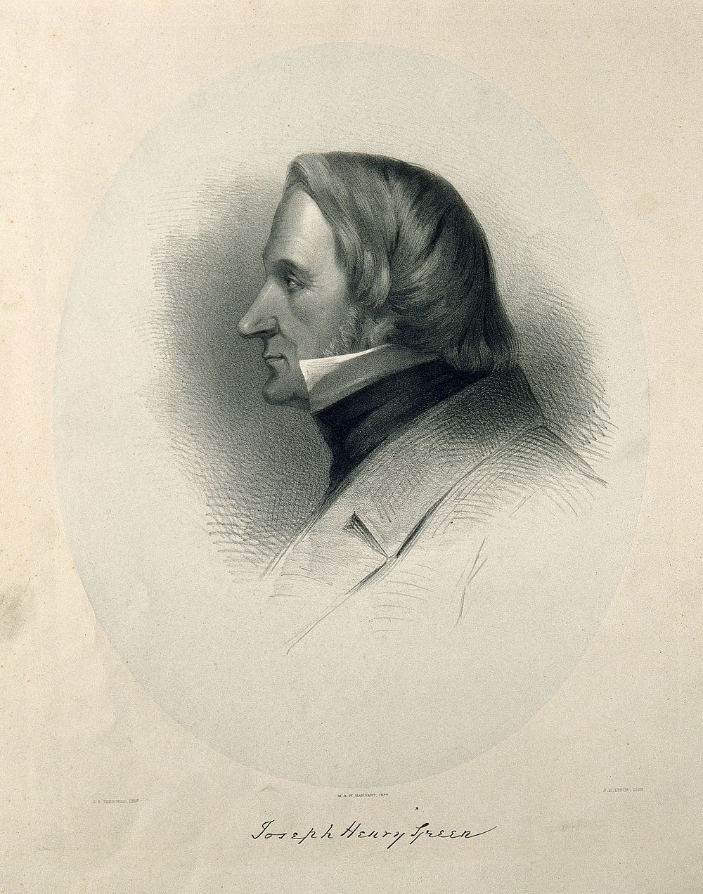 Joseph Henry Green. Lithograph by J. H. Lynch after G. T. Teniswood.