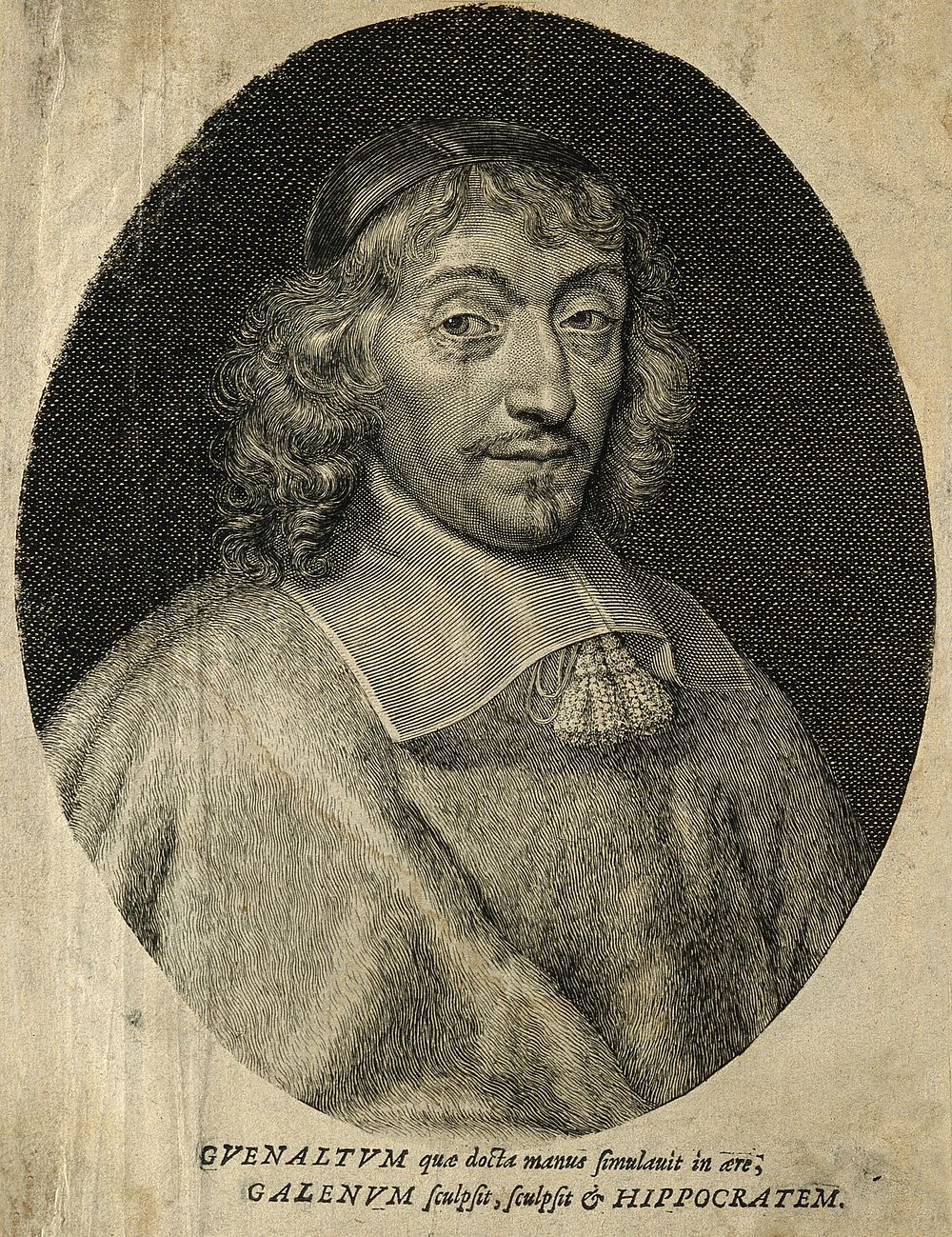 François Guénault. Line engraving.