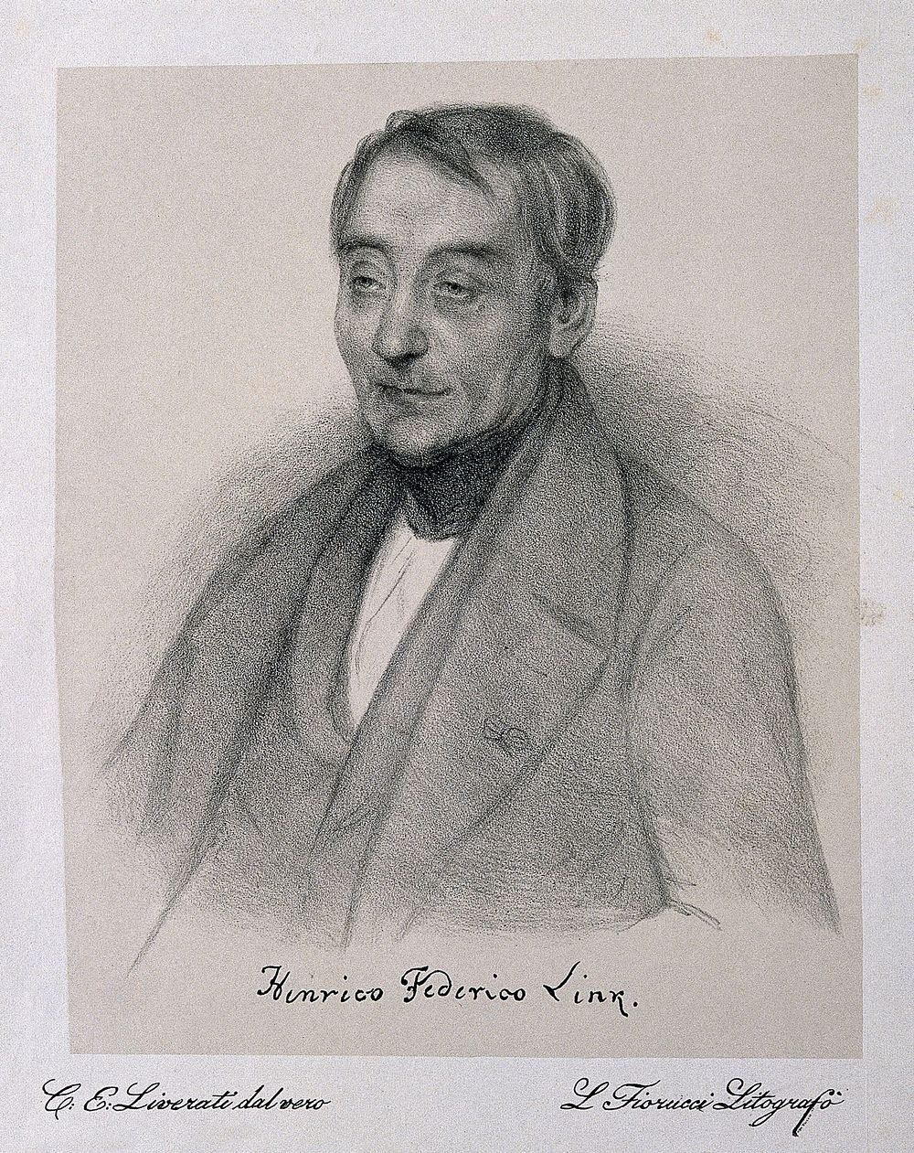 Heinrich Friedrich Link. Lithograph by L. Fiorucci after C. E. Liverati, 1841.