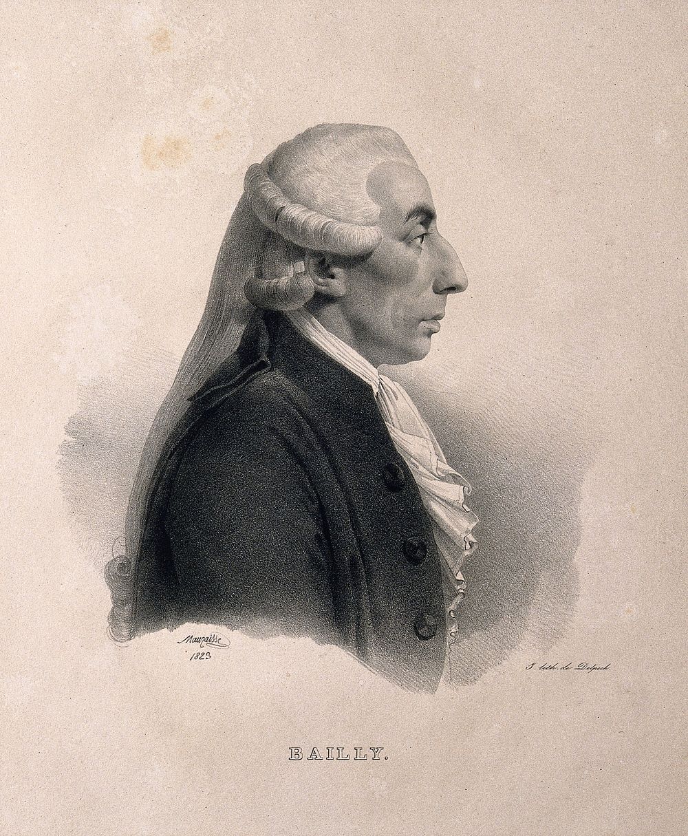 Jean Sylvain Bailly. Lithograph by J.B. Mauzaisse, 1823.