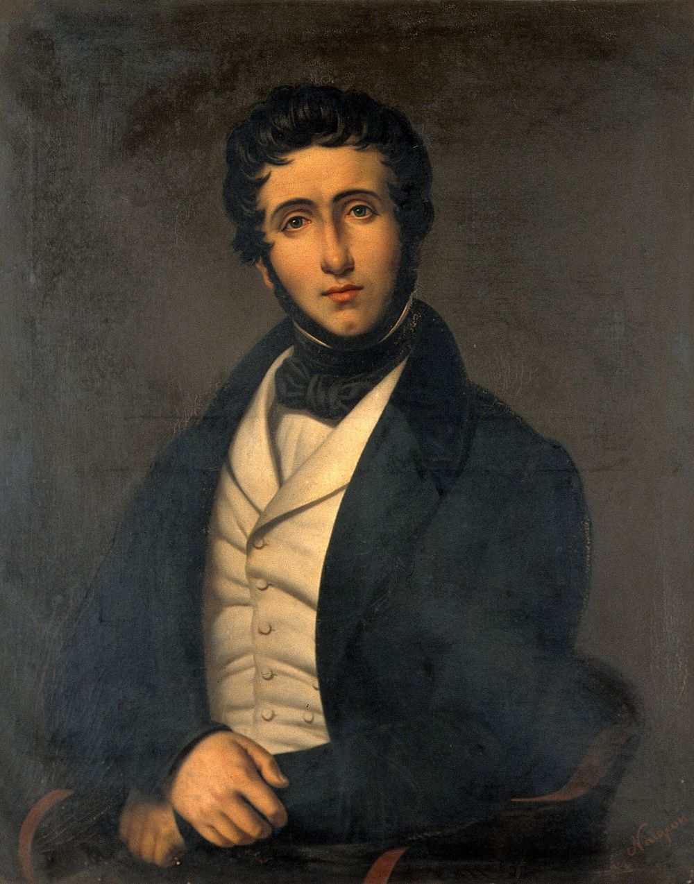 Jean-Zuléma Amussat (1796-1856), surgeon-anatomist. Oil painting.