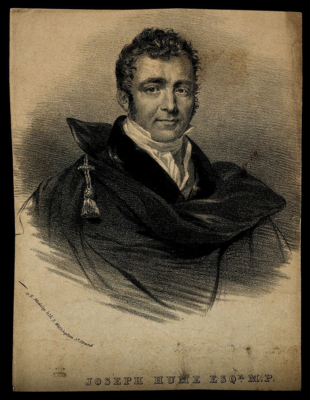 Joseph Hume. Lithograph. Free Photo Illustration rawpixel