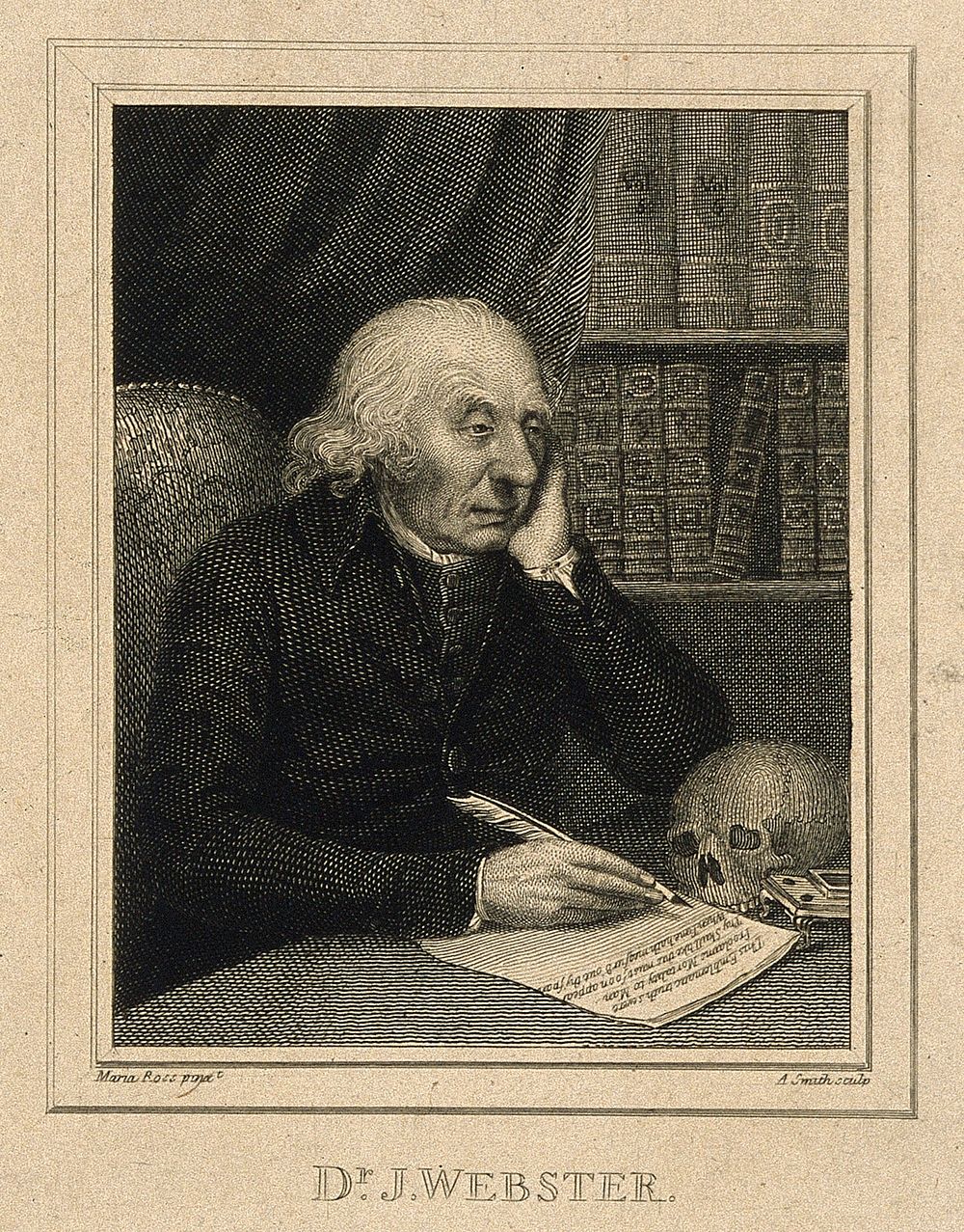 Joshua Webster. Line engraving by A. Smith, 1801, after Maria Ross.