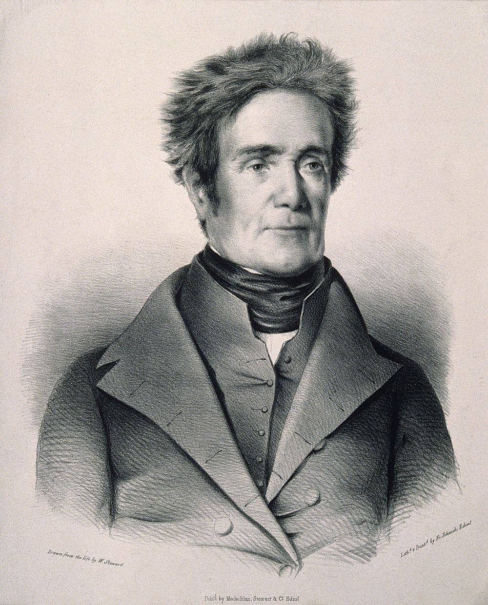 Robert Jameson. Lithograph by F. Schenck after W. Stewart.