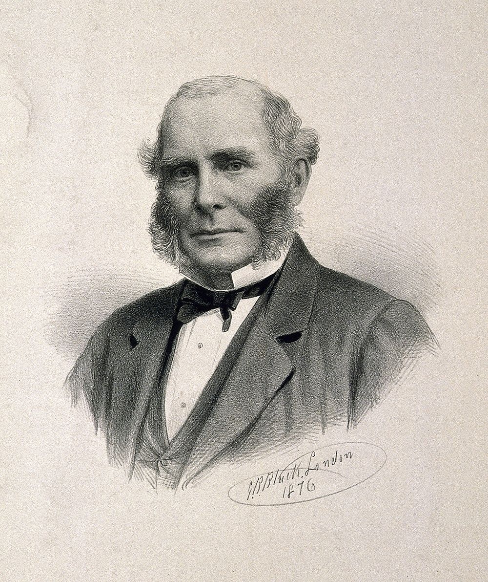 Frederick Chapman. Lithograph by G. B. Black, 1876.