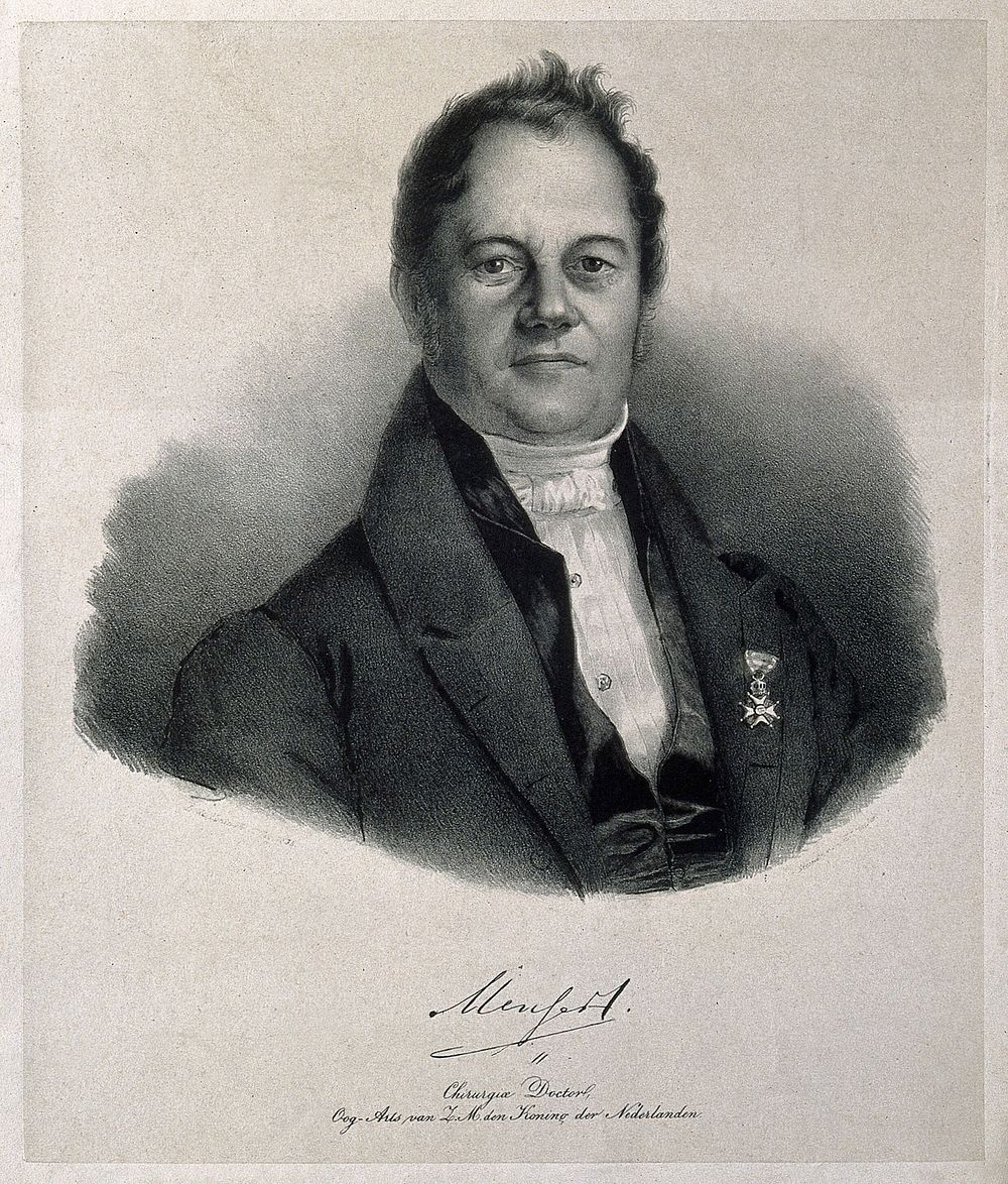 Willem Mensert. Lithograph by H. J. Backer, 1835, after L. de Koningh.