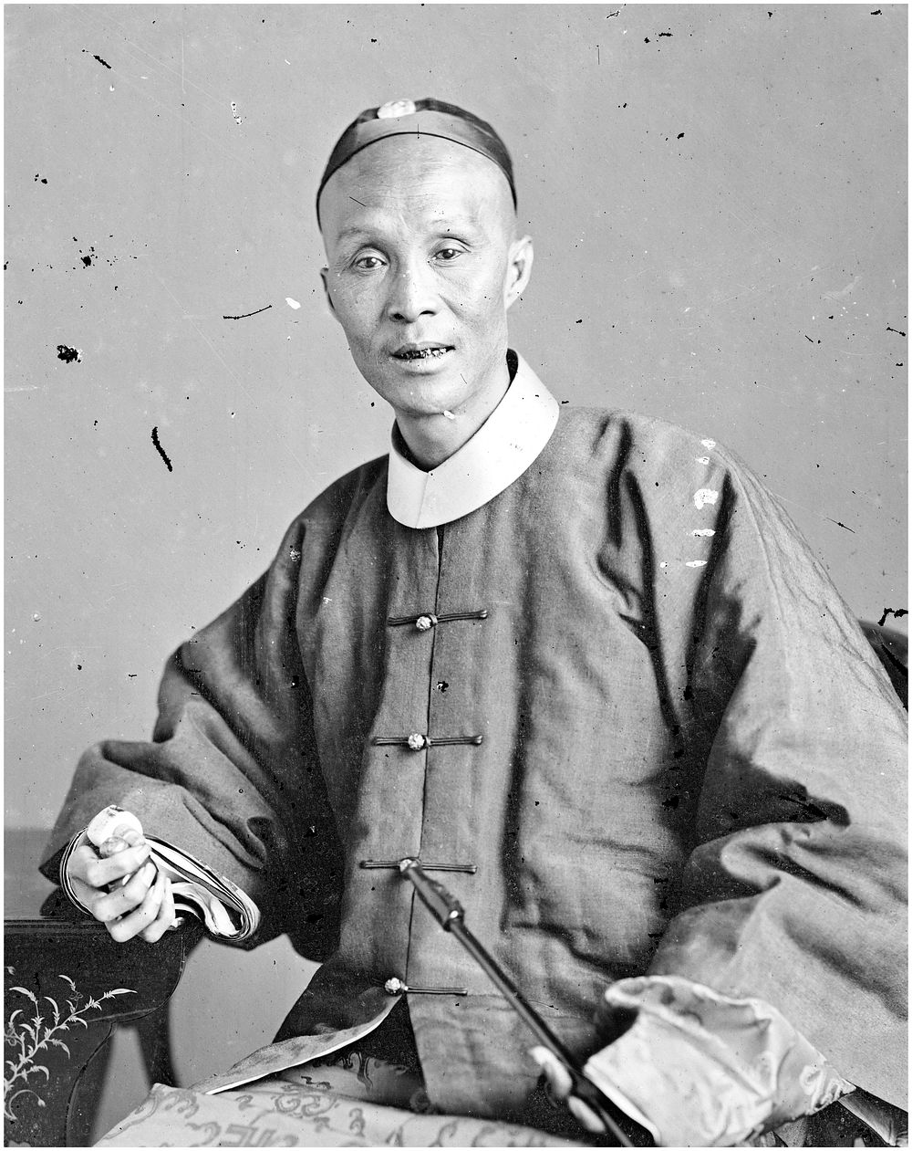 Canton, Kwangtung province, China: a Cantonese mandarin official. Photograph by John Thomson, 1869.