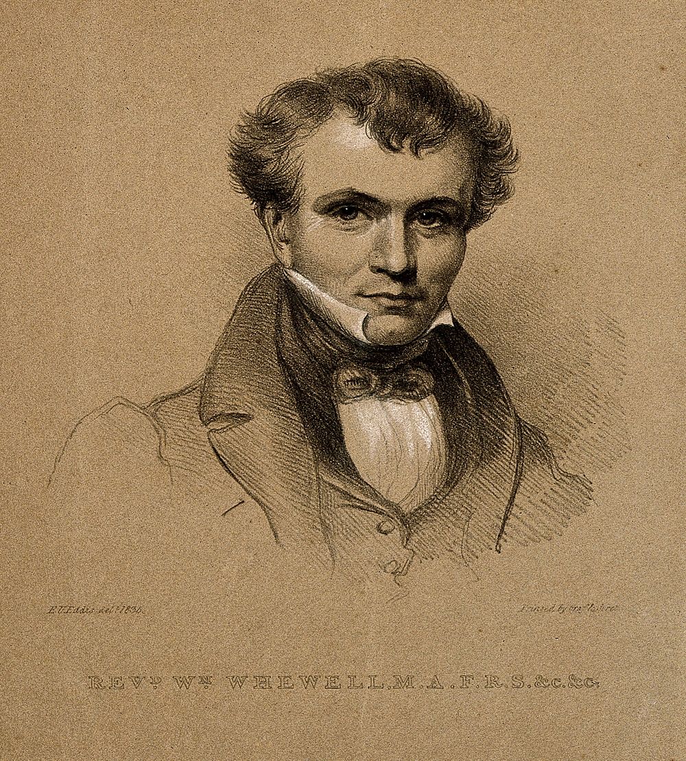 William Whewell. Lithograph by E. U. Eddis, 1835.