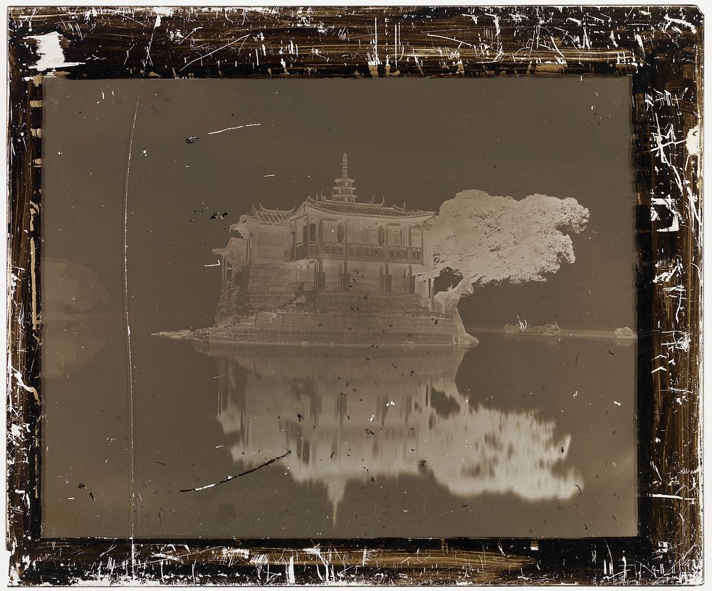 Jinshan Temple, River Min, Fukien province, China. Photograph by John Thomson, 1870/1871.