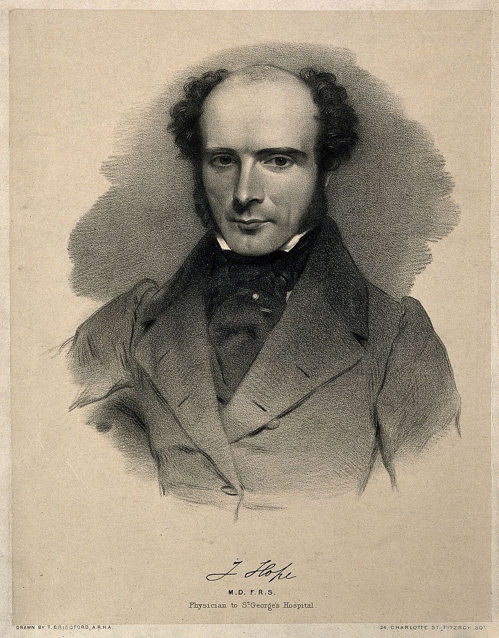 James Hope. Lithograph by T. Bridgford.