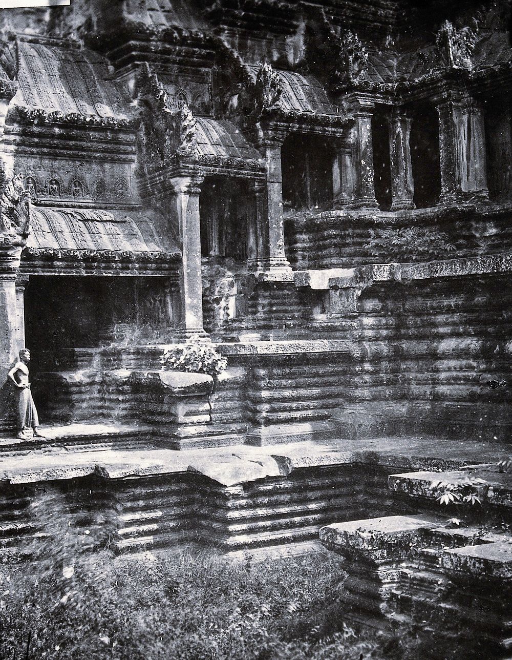 Nakhon Thom [Angkor Wat], Cambodia. Photograph, 1981, from a negative by John Thomson, 1866.