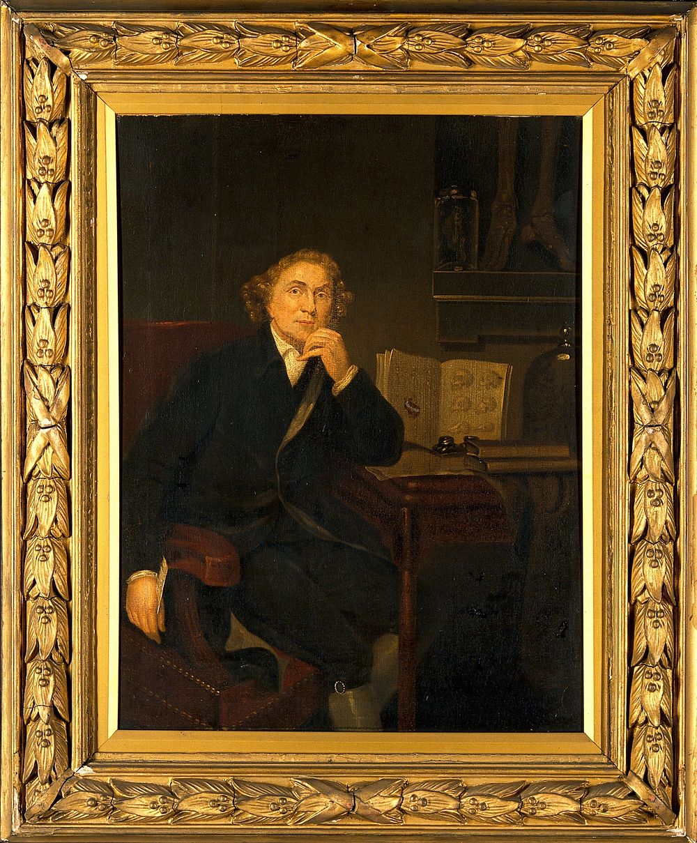 John Hunter (1728-1793), surgeon and anatomist. Oil painting after Sir Joshua Reynolds.