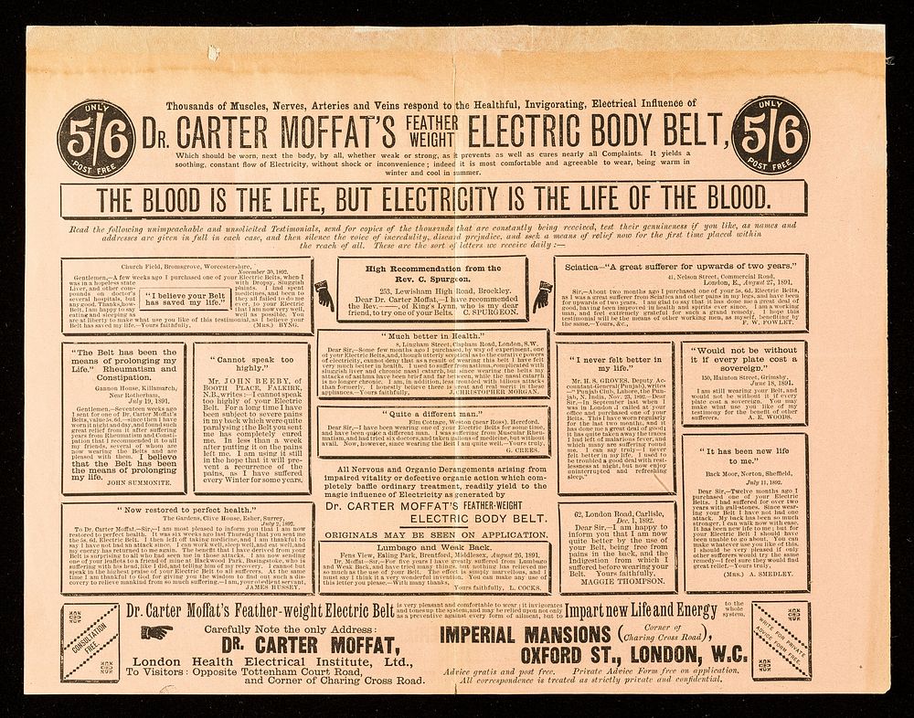 Electricity in failing health : men and women of all ages, and in all stations of life should stop taking poisonous…