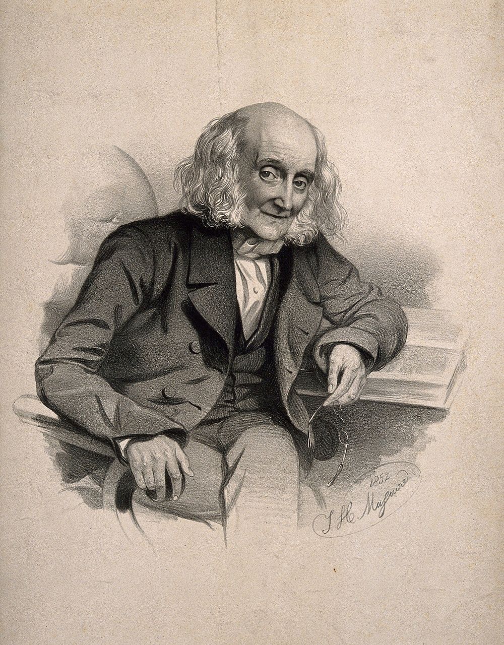 James Coleman, aged 102. Lithograph by T. H. Maguire, 1852.