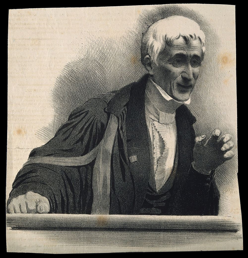 André-Marie-Constant Duméril. Lithograph, 1839.