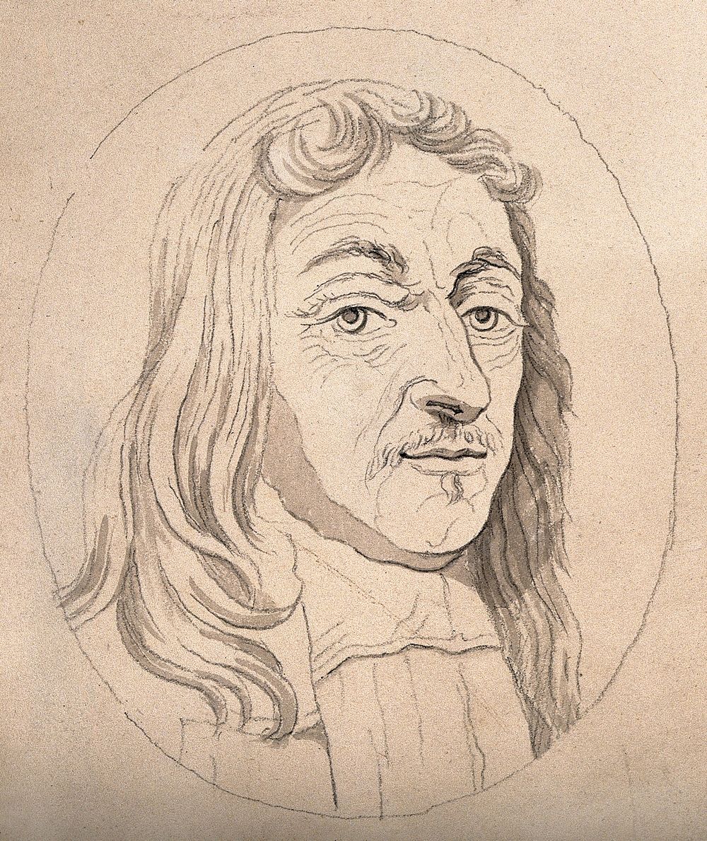 A man deemed by Lavater to be sage, profound, and clear sighted. Drawing, c. 1793.