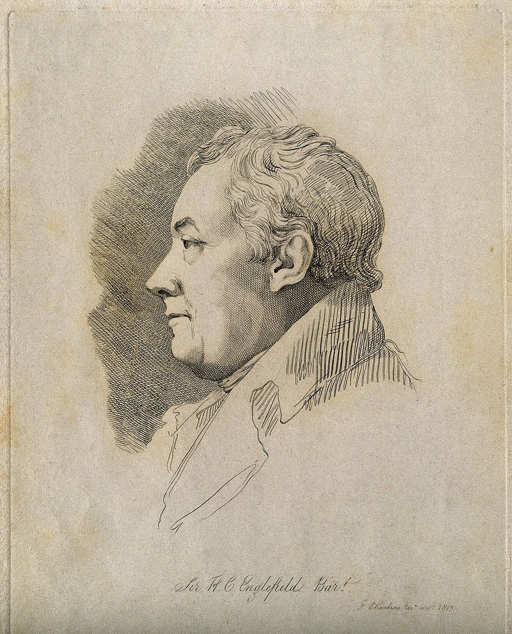 Sir Henry Charles Englefield. Etching by Mrs D. Turner after F. Chantrey, 1815.