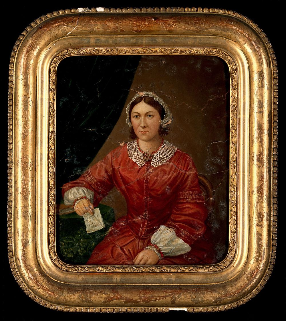 Florence Nightingale . Oil painting.