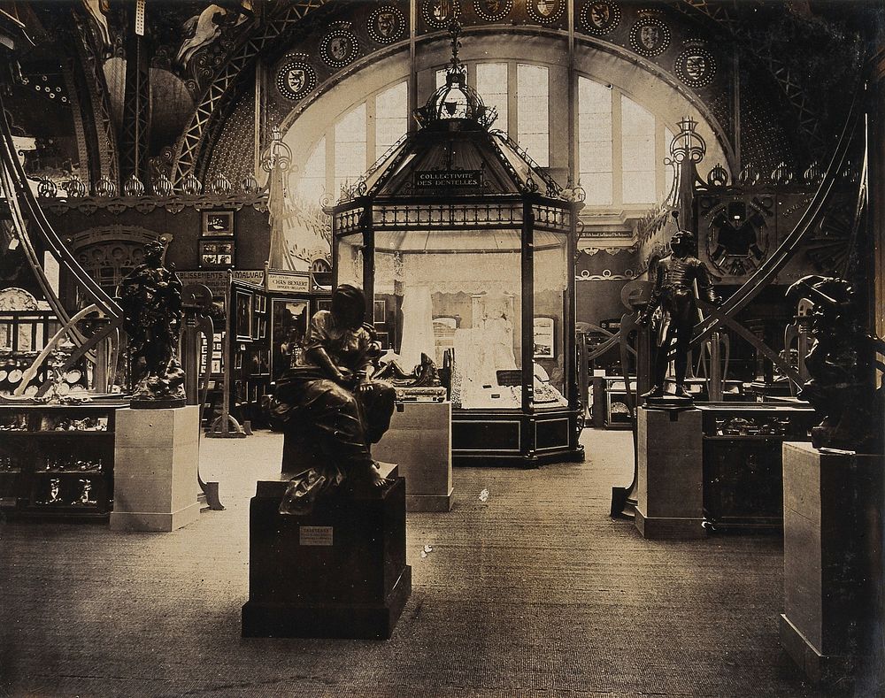 The 1904 World's Fair, St. Louis, Missouri: the Belgian pavilion: interior. Photograph, 1904.
