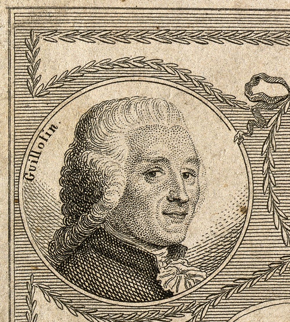 Joseph Ignace Guillotin. Line engraving.