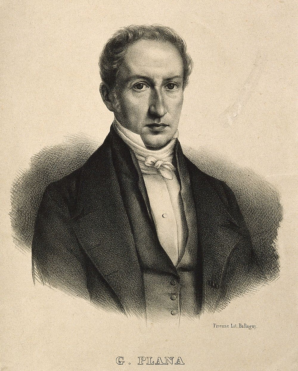 Giovanni Antonio Amedeo, Baron Plana. Lithograph.