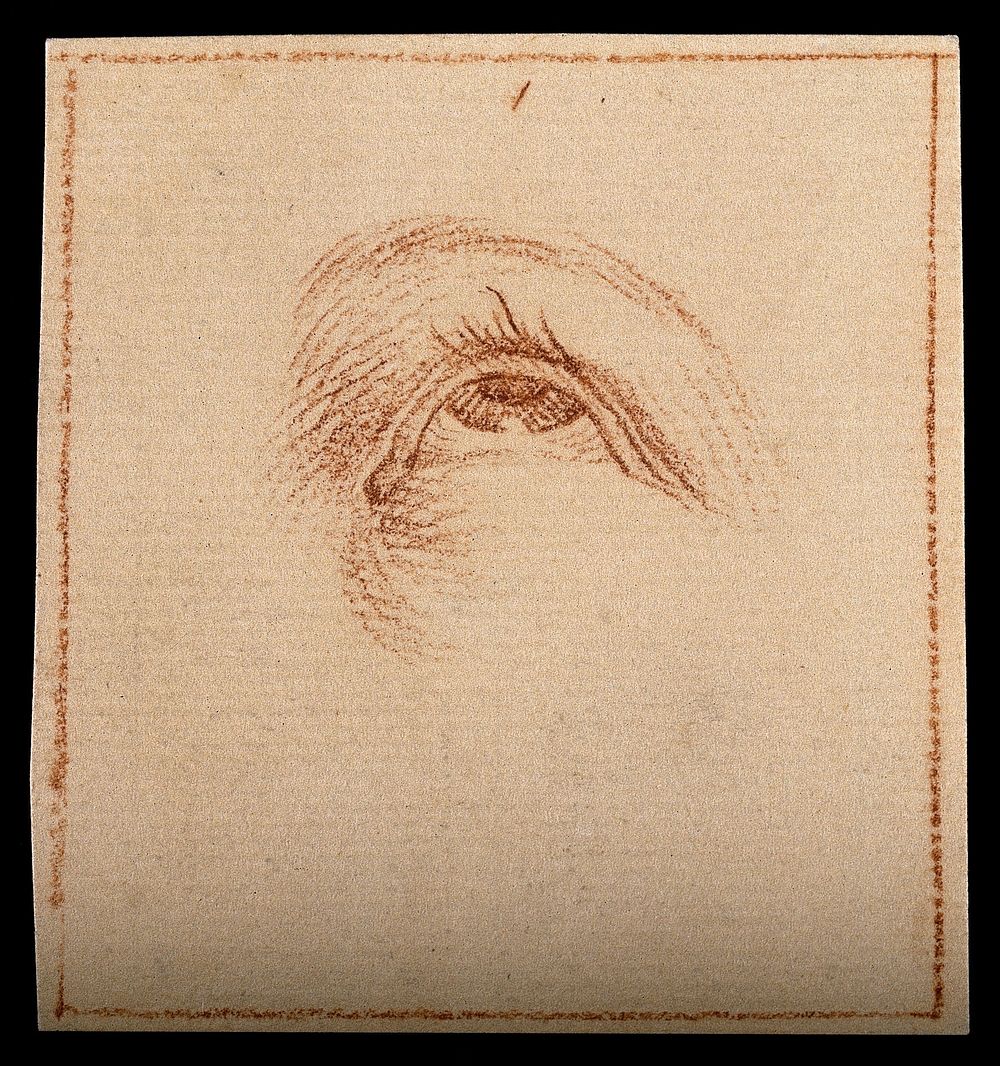 An ecstatic eye. Drawing, c. 1794.