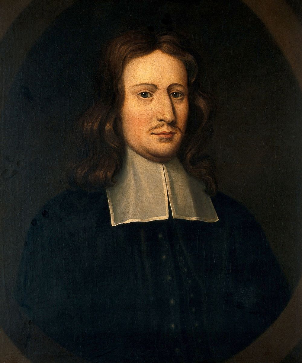 A man, designated as Sir Charles Scarburgh. Oil painting.