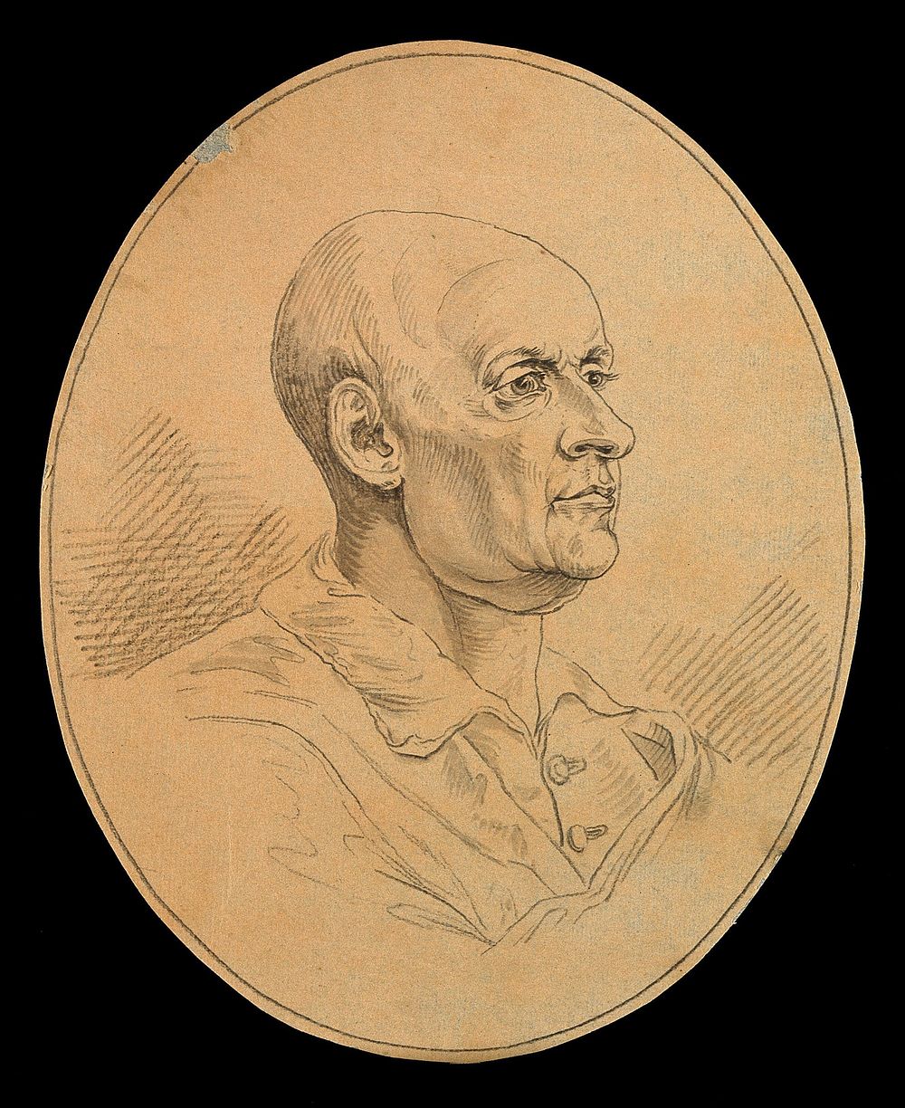 Abbé Guillaume Raynal. Drawing, c. 1789.