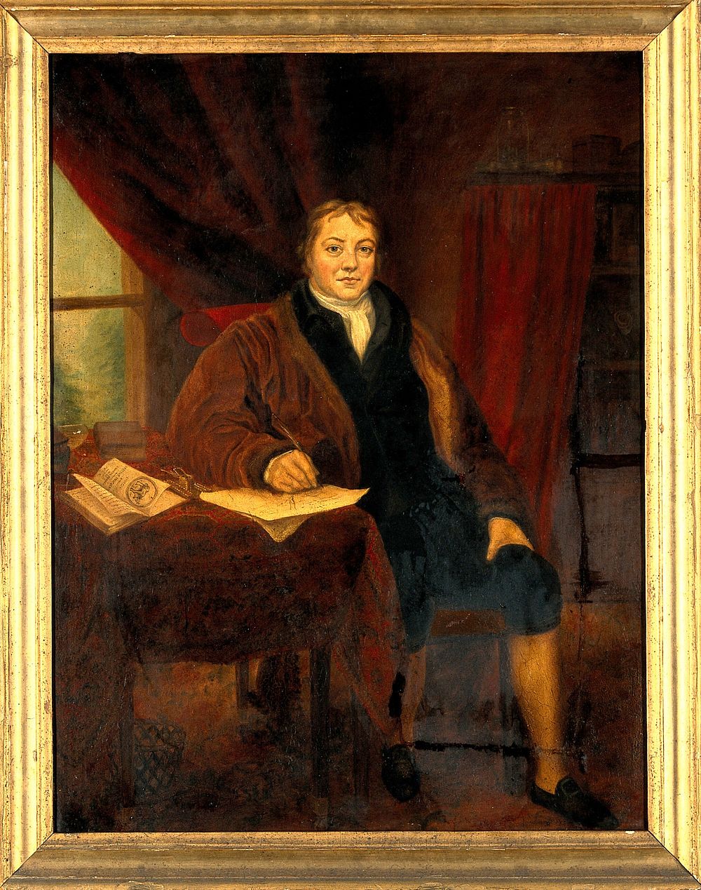 Edward Jenner. Oil painting.