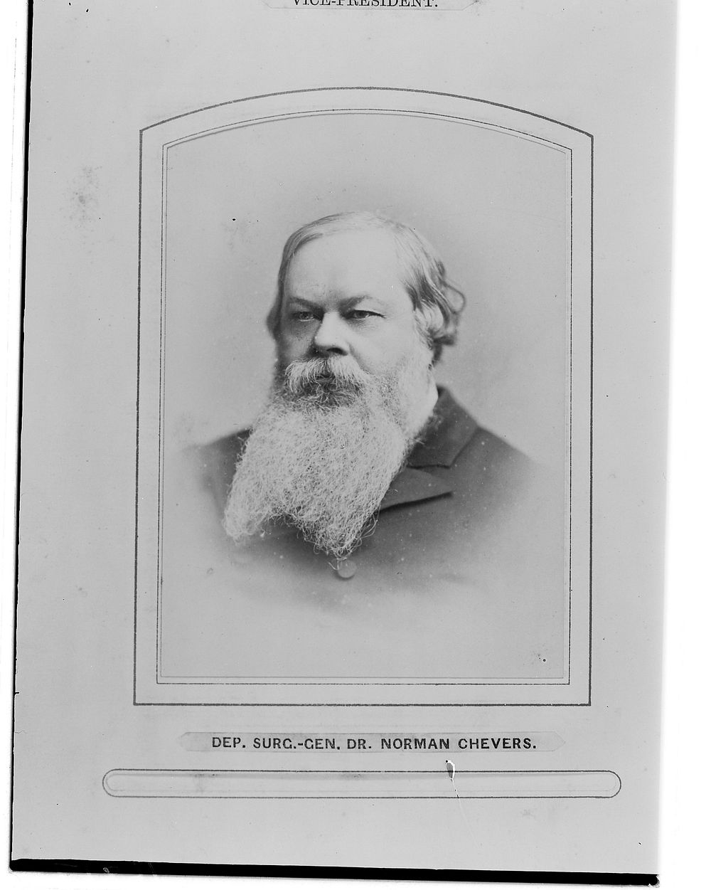 Norman Chevers. Photograph by G. Jerrard, 1881.