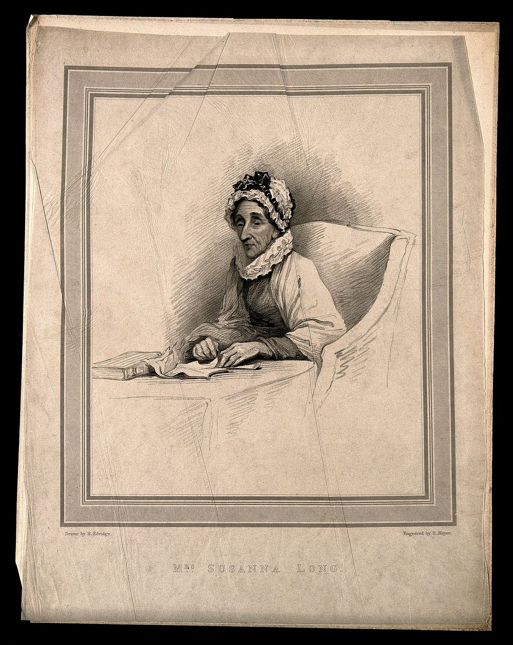 Susannah Long, an elderly lady. Stipple engraving by H. Meyer after H. Edridge.